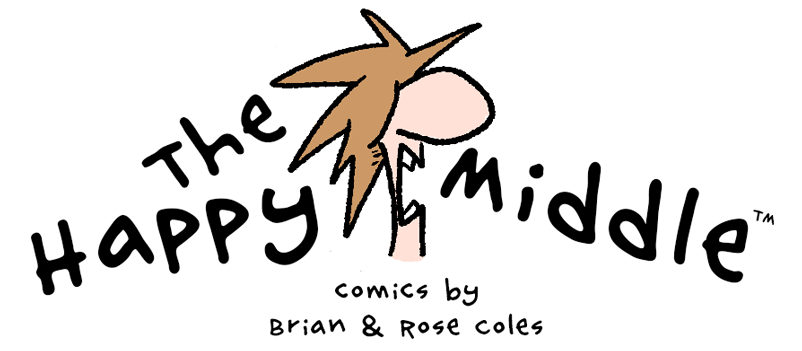 The Happy Middle – Comics by W. Brian & Rose Coles Logo